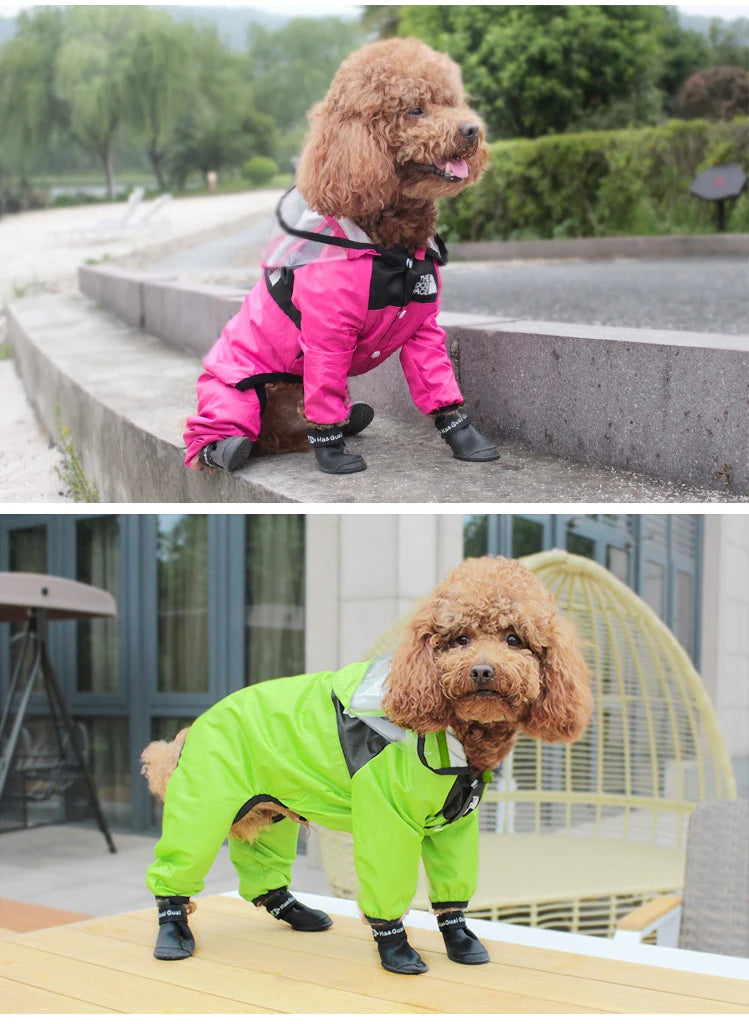 Dog Raincoat – The Dog Face Pet Clothes Jumpsuit