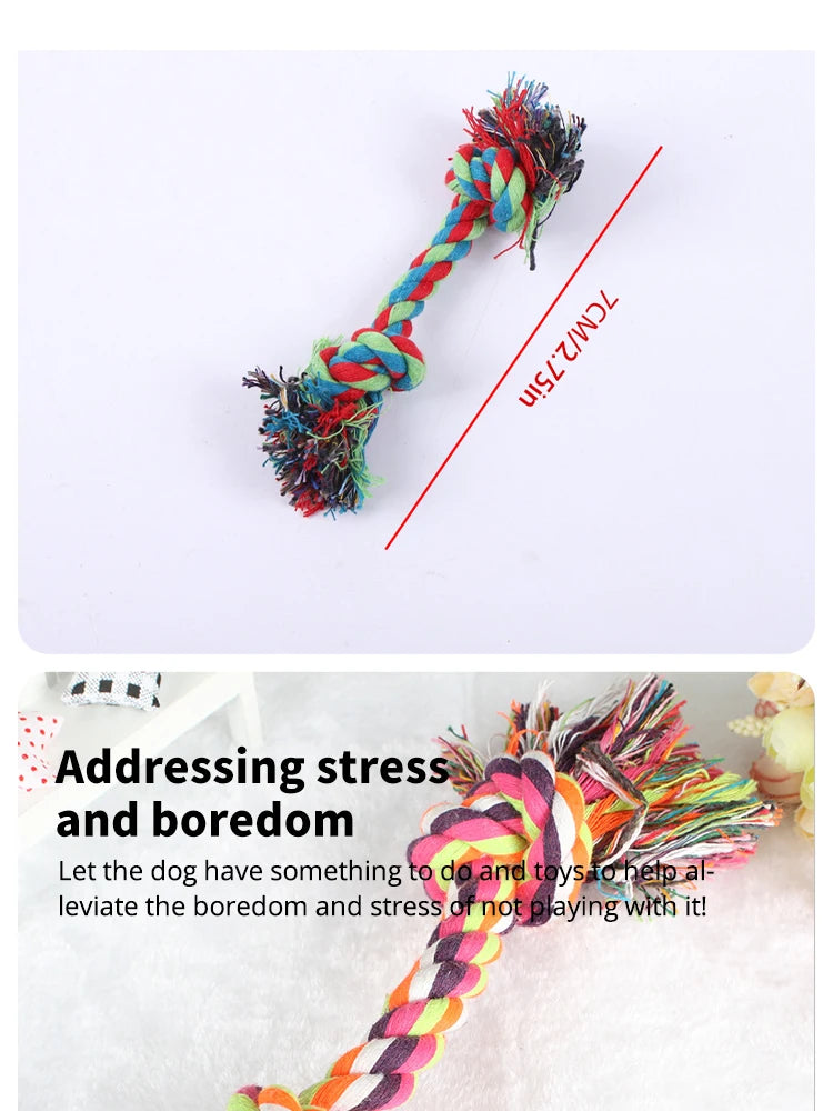Cotton Rope Knot Chew Toy for Dogs