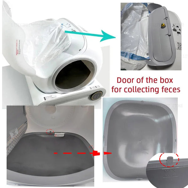 Automatic Cat Litter Box Filter Bin & Door Replacement