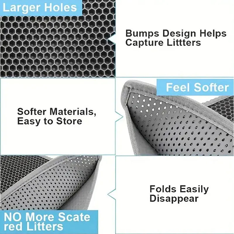 Waterproof Double-Layer Cat Litter Mat