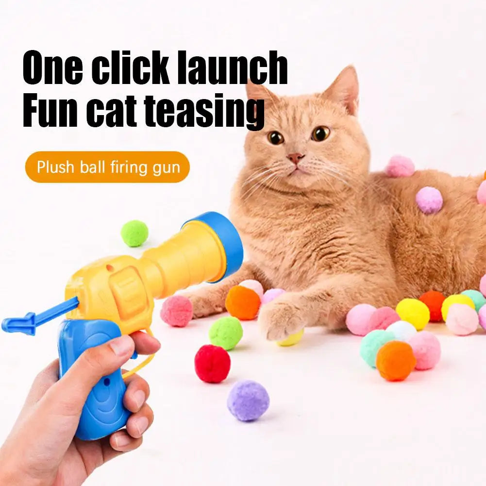 Interactive Cat Shooting Ball Toy