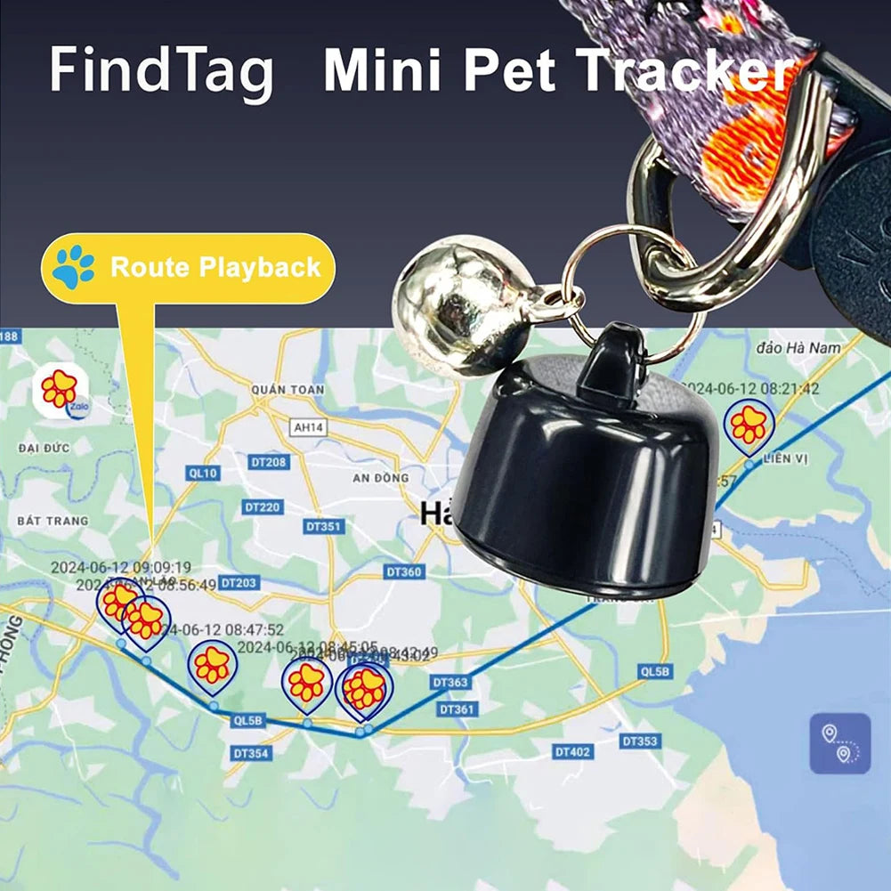 GPS Cat Collar with Reflective Design