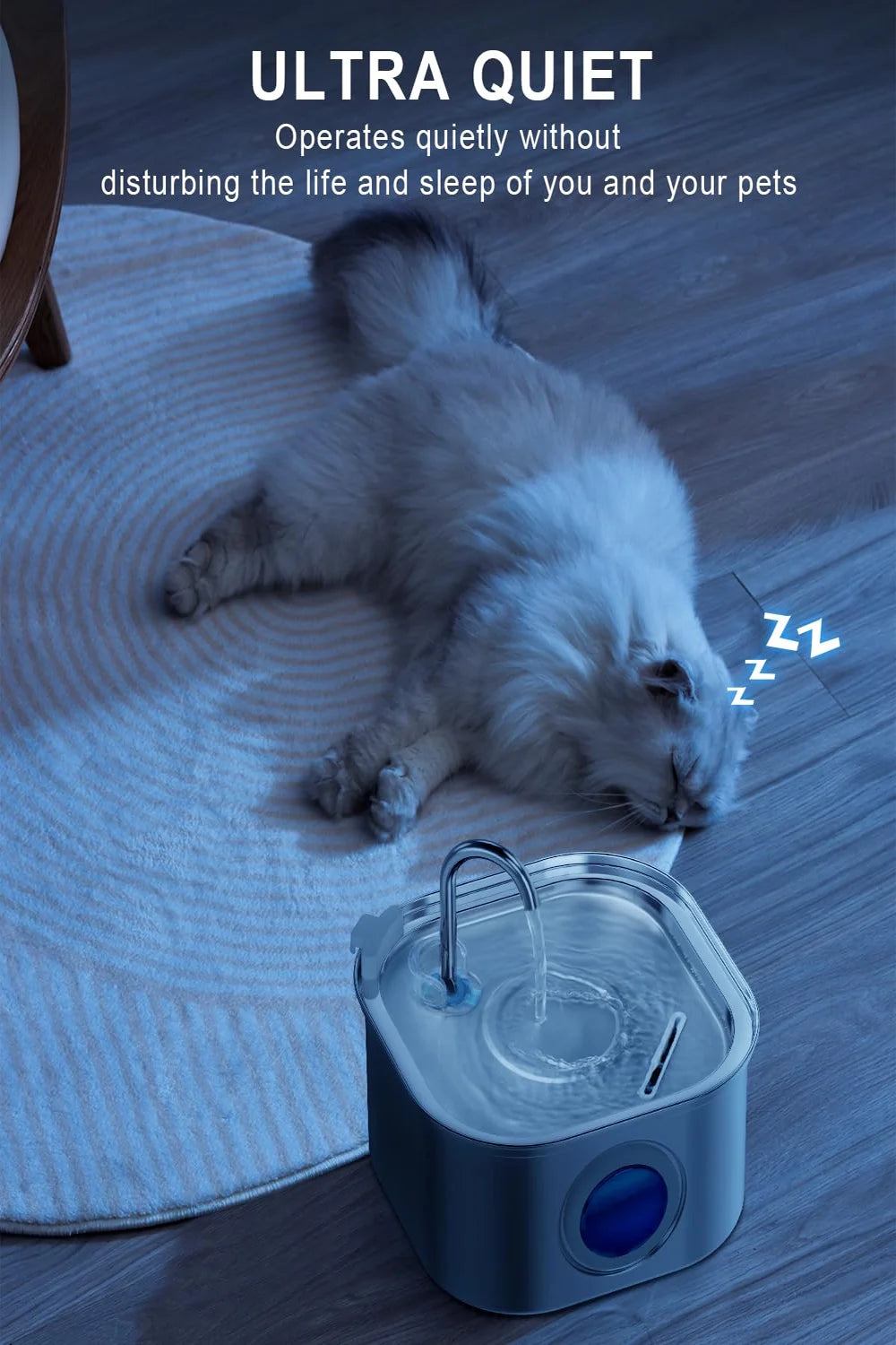 3.2L Smart Stainless Steel Pet Water Feeder