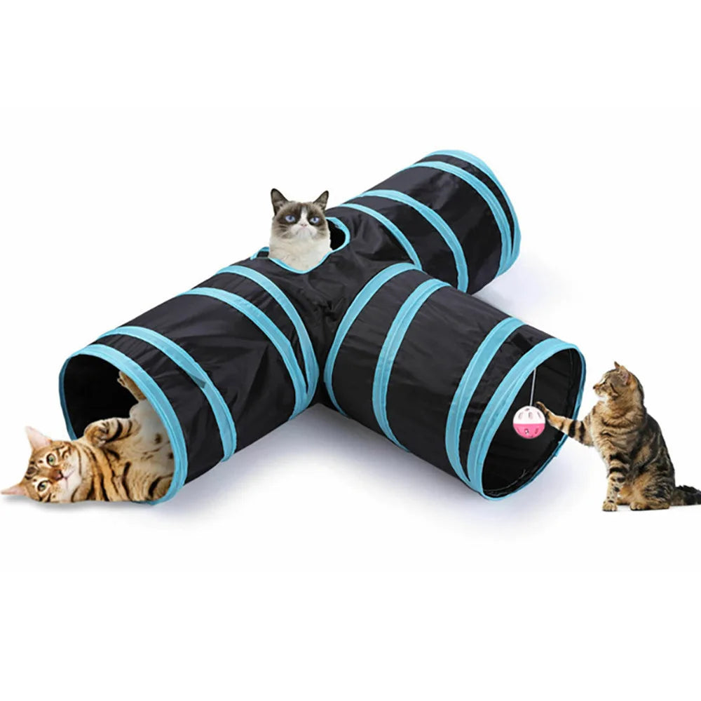 Cat Tunnel – Foldable Pet Play Tube with Breathable Design for Cats