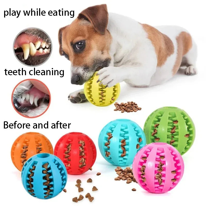 Natural Rubber Dog Chew Toy – Extra-Tough Treat Dispensing Ball (5cm)