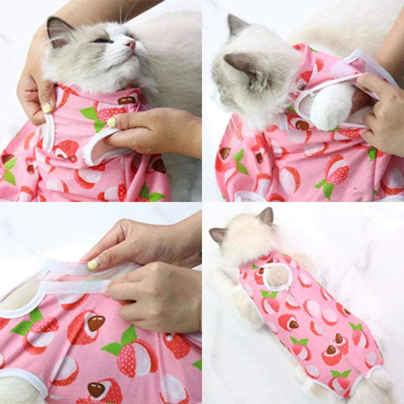 Cat & Dog Surgery Recovery Suit – Anti-Licking Sterilization Clothes