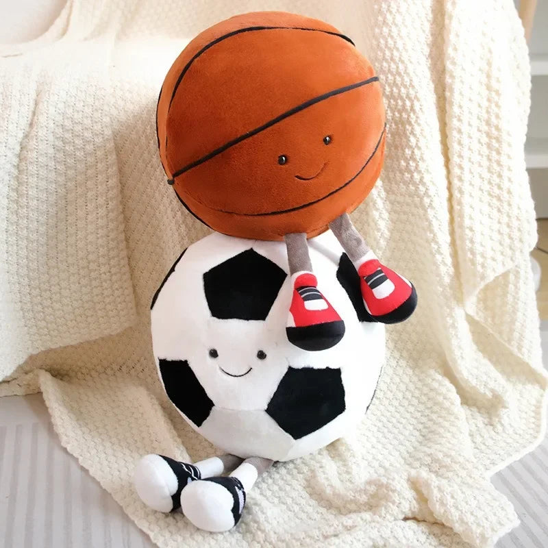Football & Basketball Plush Toy for Pets