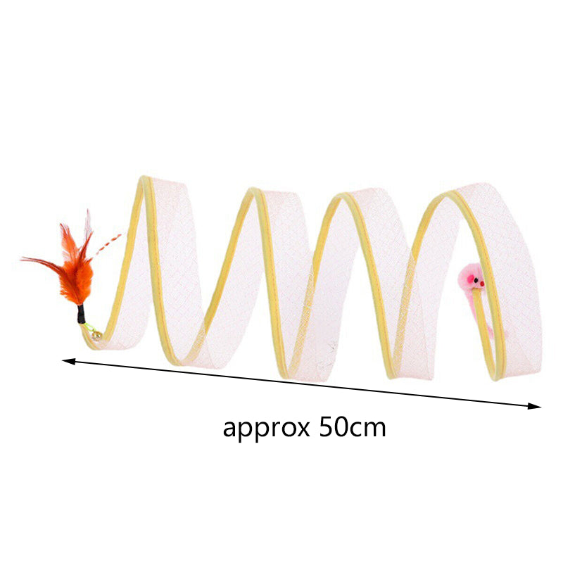 Foldable S-Type Cat Tunnel Toy