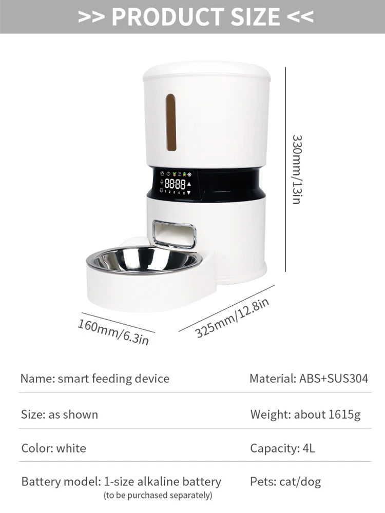 Smart Double-Meal Pet Feeder