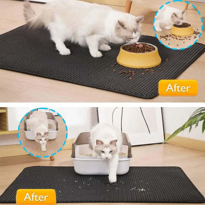 Large Non-Slip Cat Litter Mat
