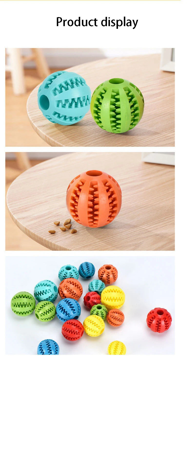 Natural Rubber Dog Chew Toy – Extra-Tough Treat Dispensing Ball (5cm)