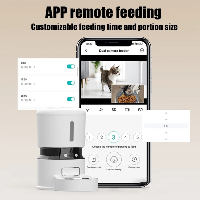 Smart Double-Meal Pet Feeder