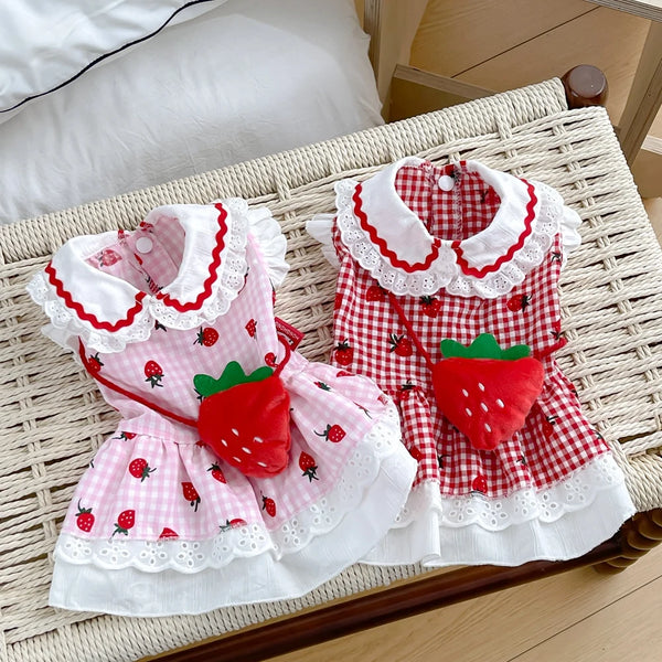 Strawberry Dog Dress