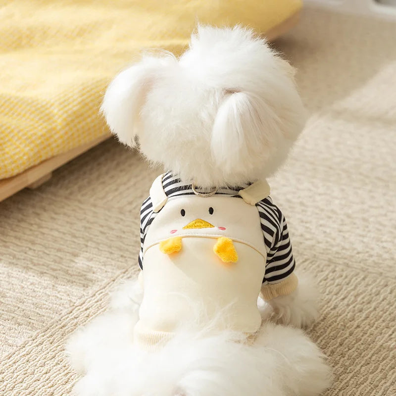 Cute Dog Hoodie with D-Ring – Autumn/Winter