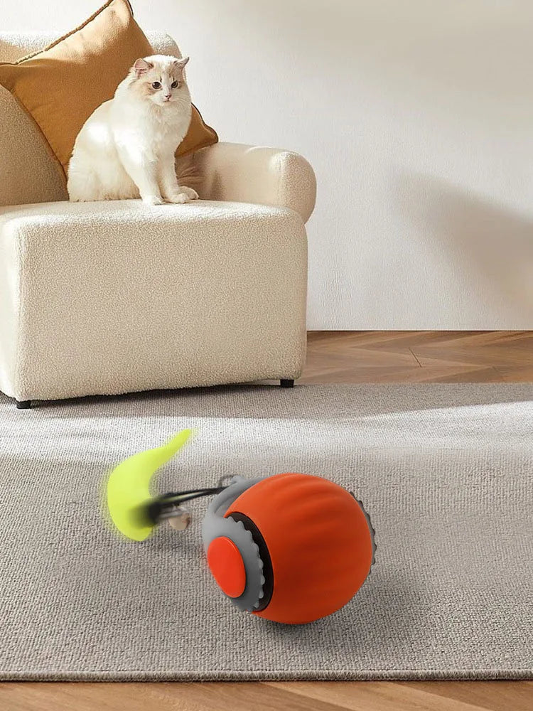 Smart Electric Cat Toy Ball – Self-Exciting, Bite-Resistant Interactive Play Ball.