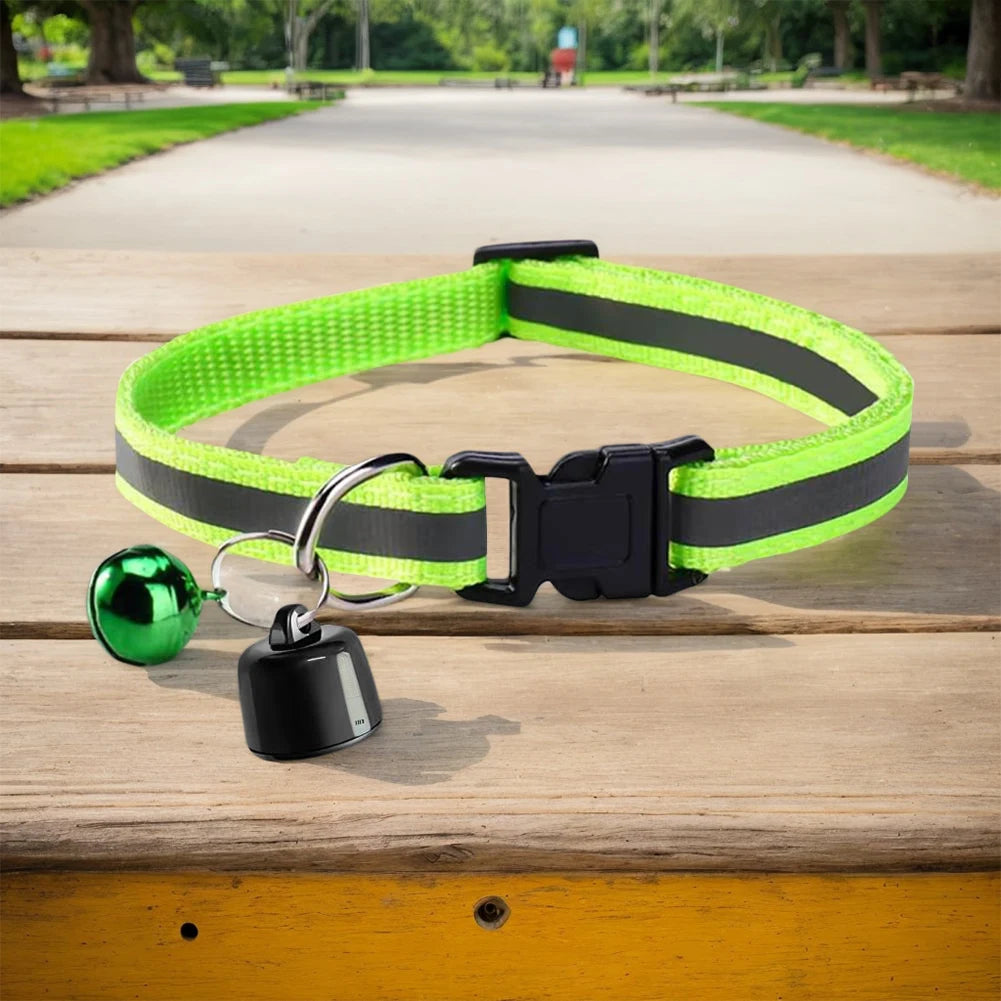 GPS Cat Collar with Reflective Design