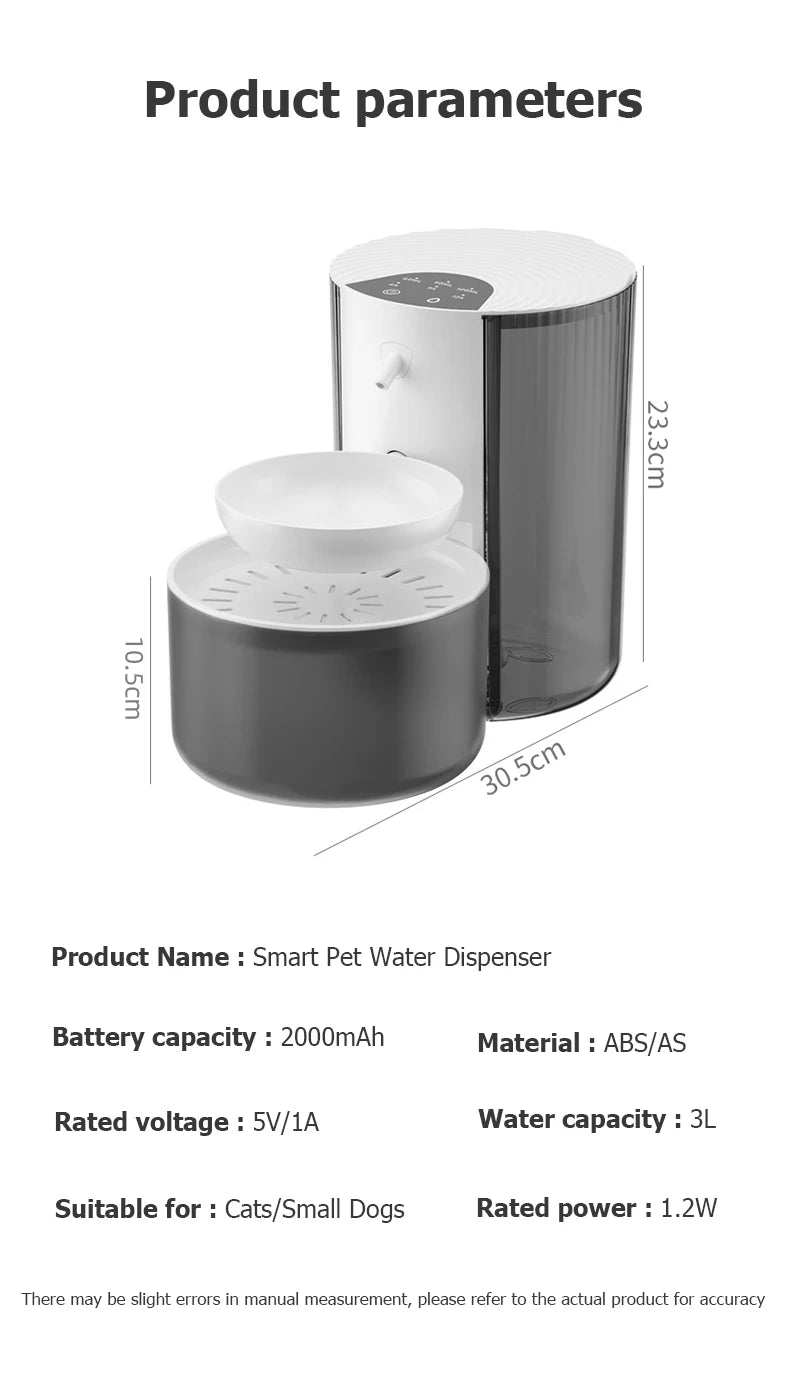 Smart Automatic Pet Water Fountain