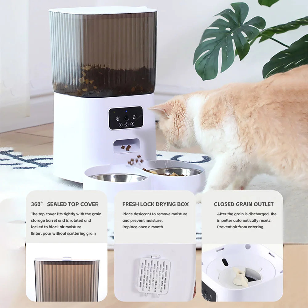 5L Smart Double Bowl Pet Feeder