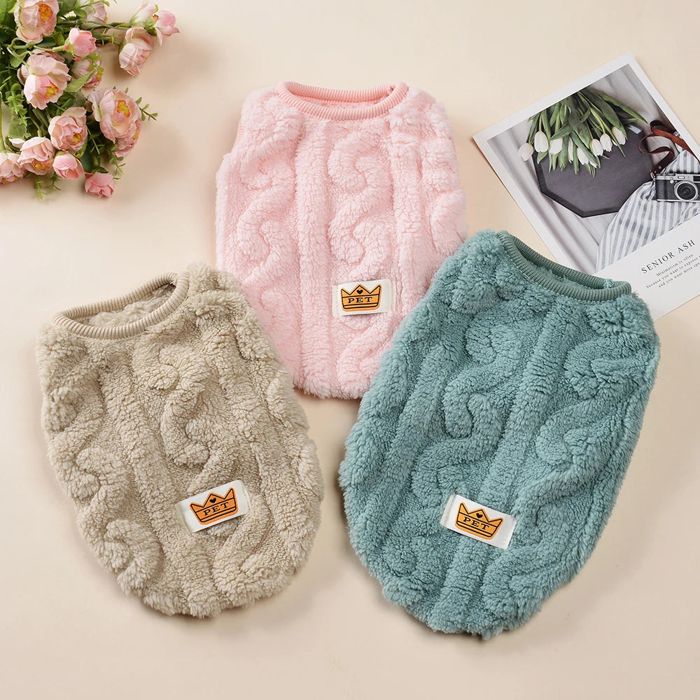 Fleece Dog & Cat Jacket – Cozy Winter Pet Coat