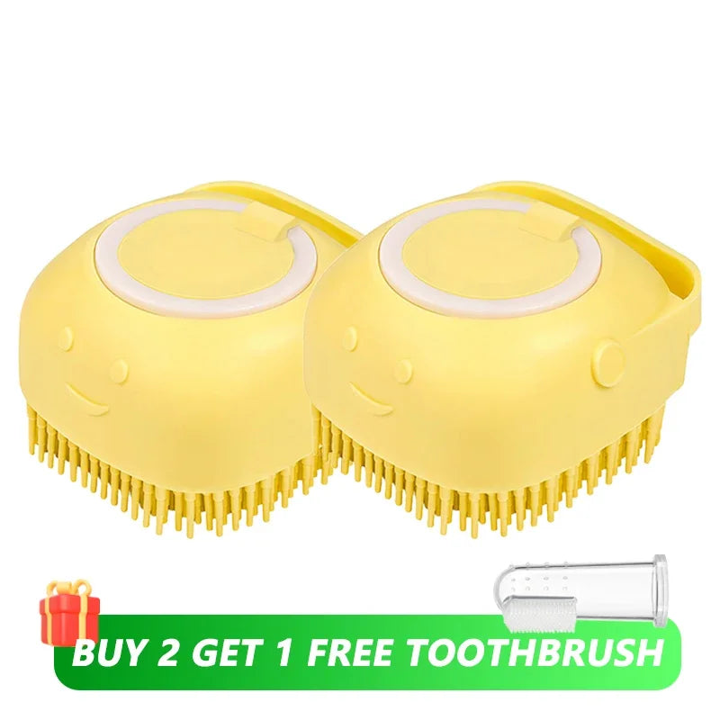 Silicone Dog & Cat Bath Brush