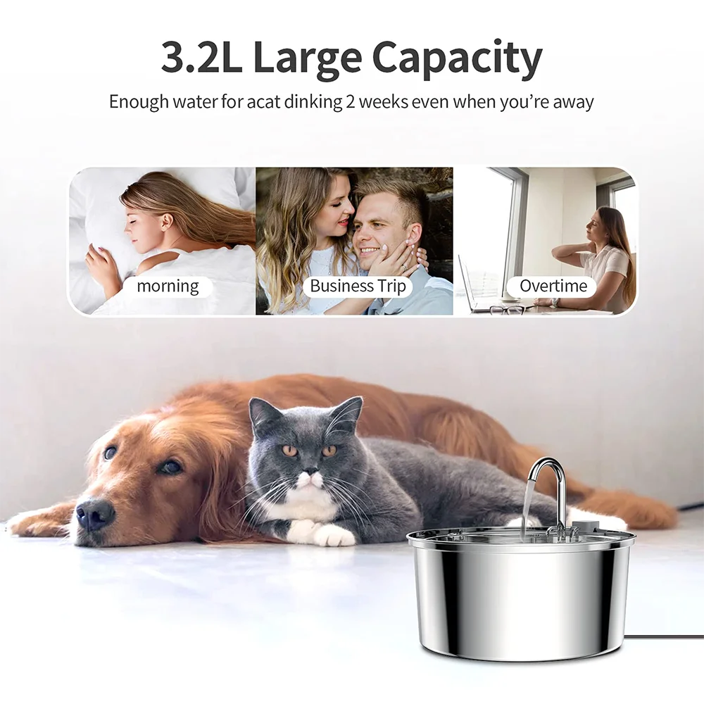 Stainless Steel Smart Pet Water Fountain