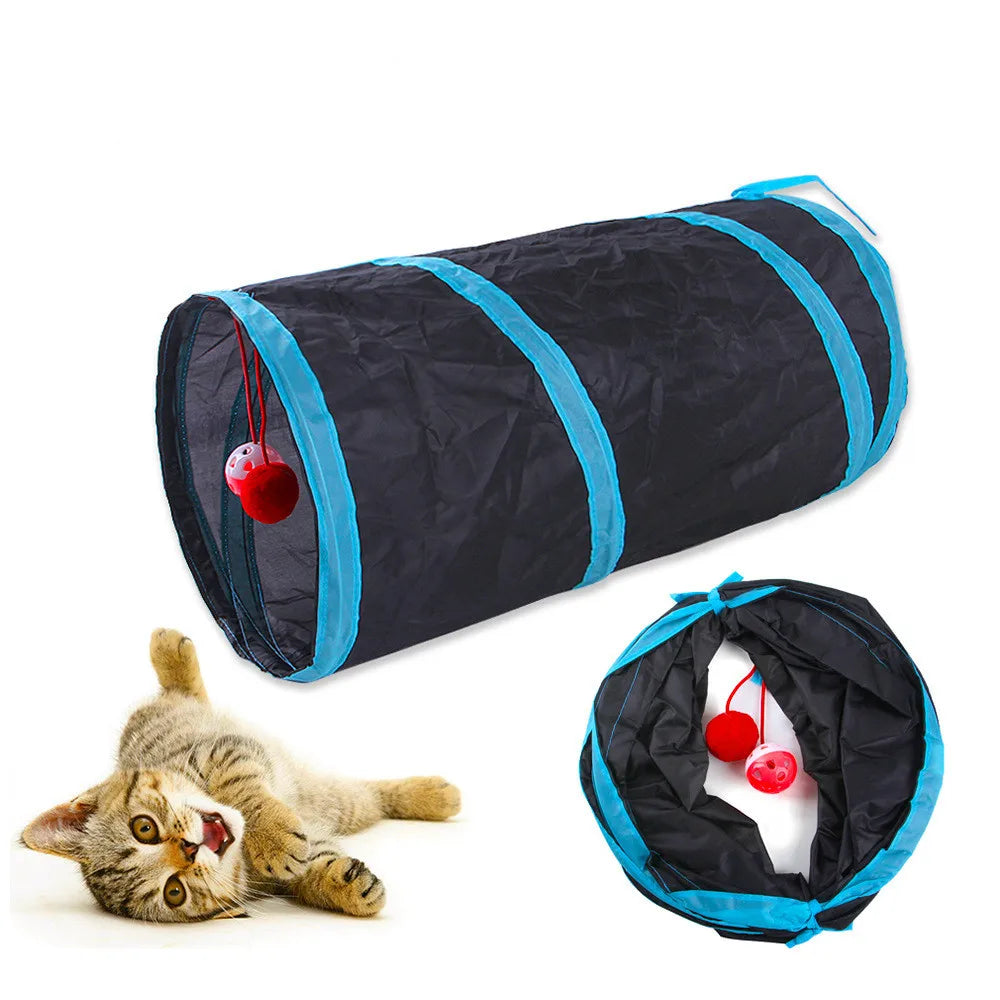 Cat Tunnel – Foldable Pet Play Tube with Breathable Design for Cats