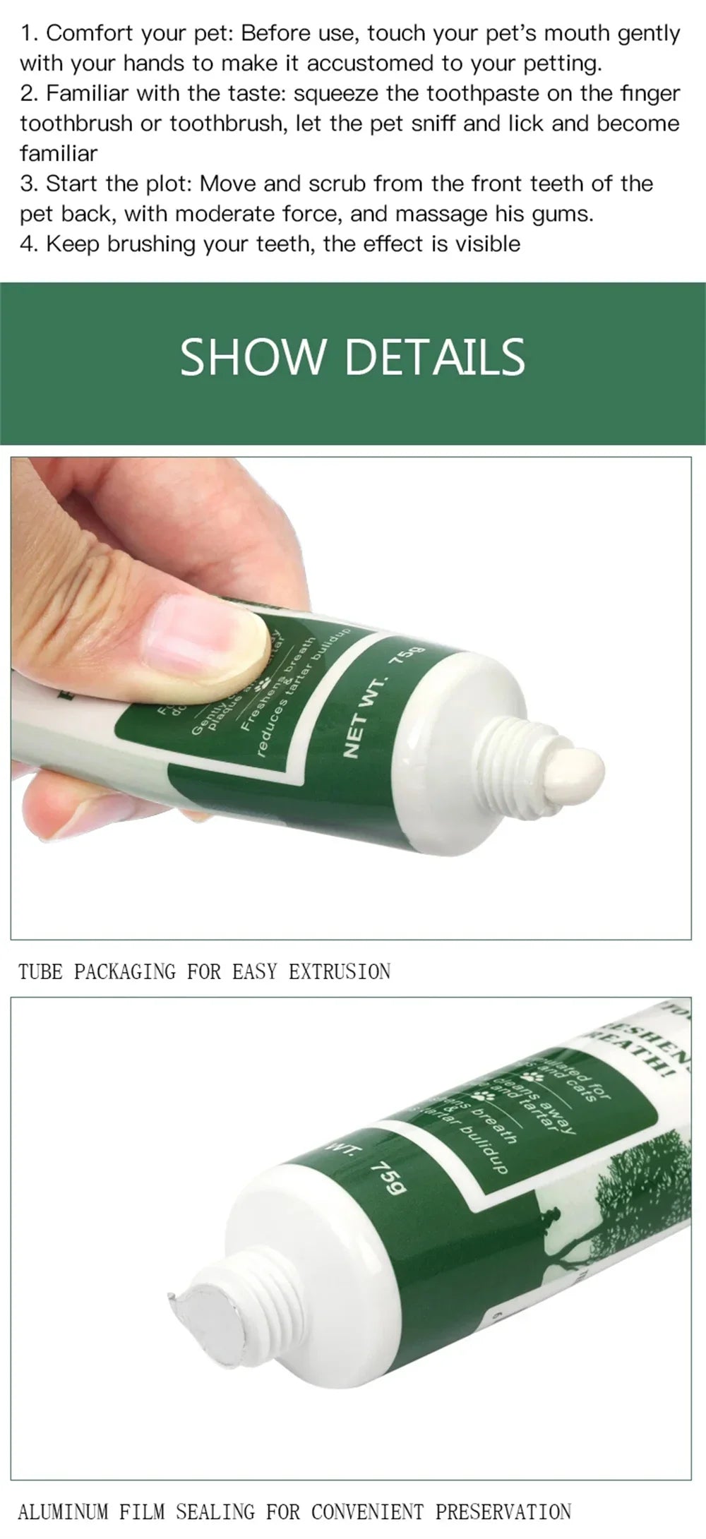 Pet Dog Toothpaste