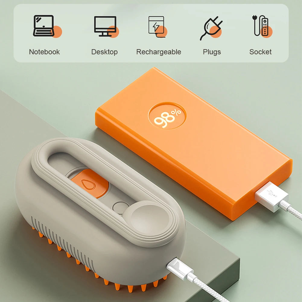 3-in-1 Pet Steam Brush