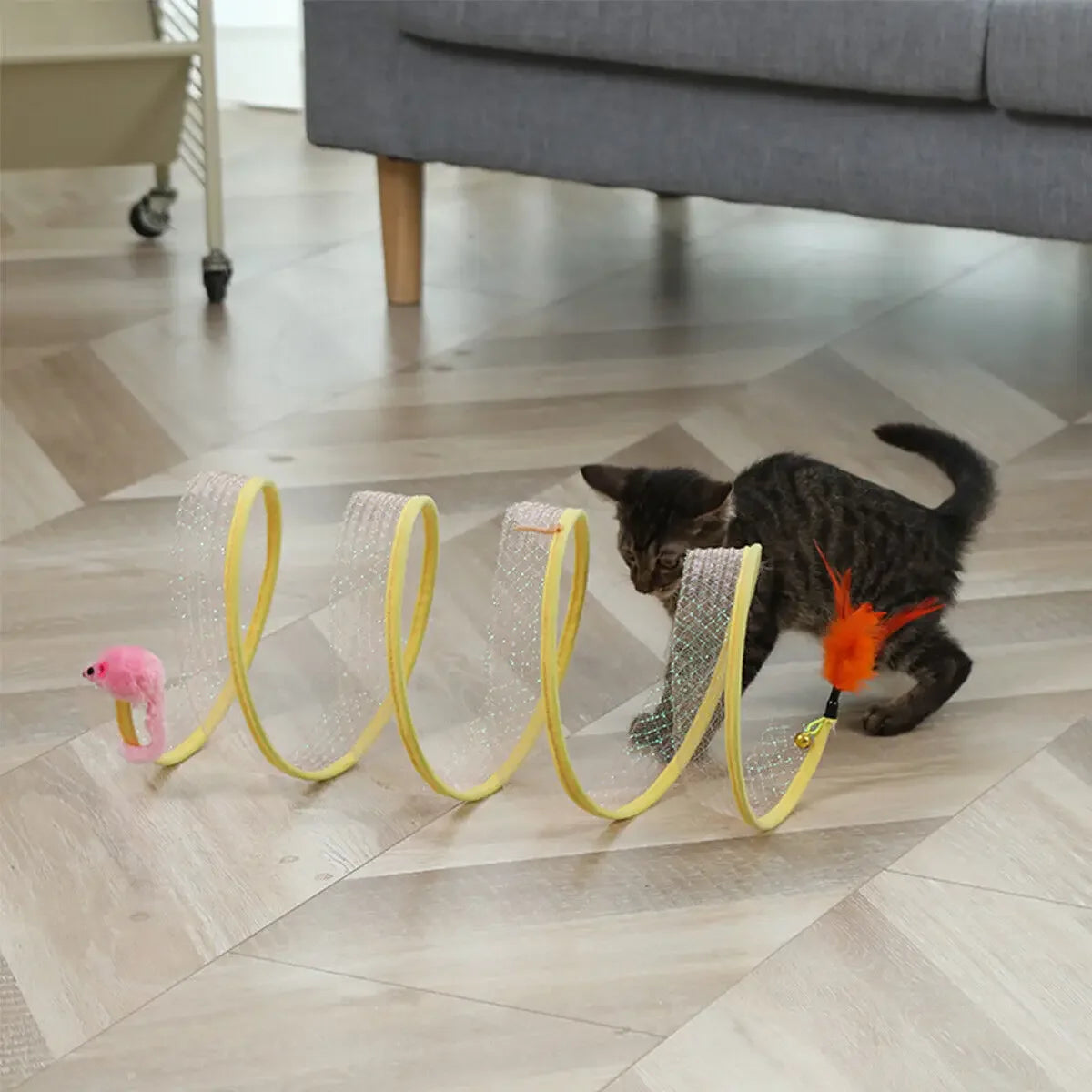 Foldable S-Type Cat Tunnel Toy