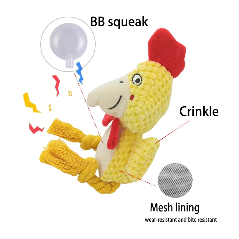 Plush Squeaky Chew Toy for Dogs