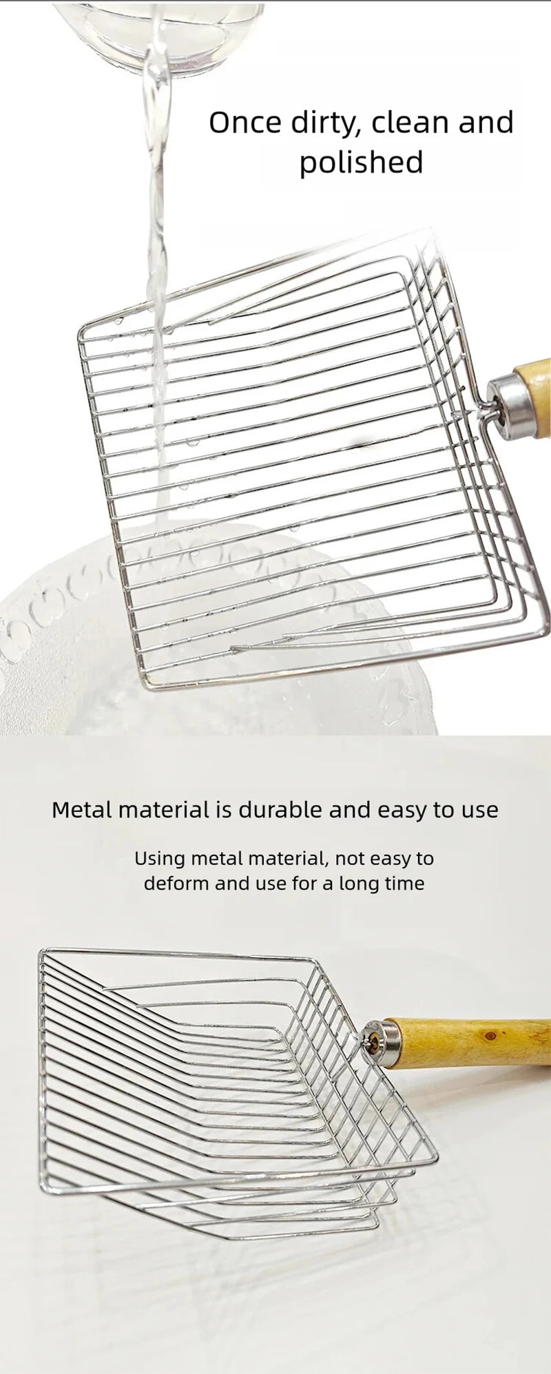 Stainless Steel Cat Litter Shovel