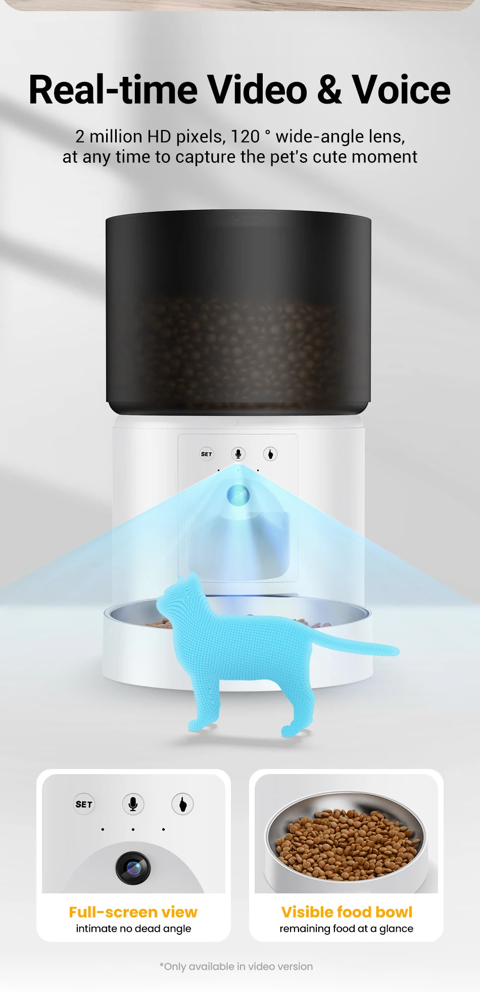 ROJECO Smart Automatic Dog Feeder