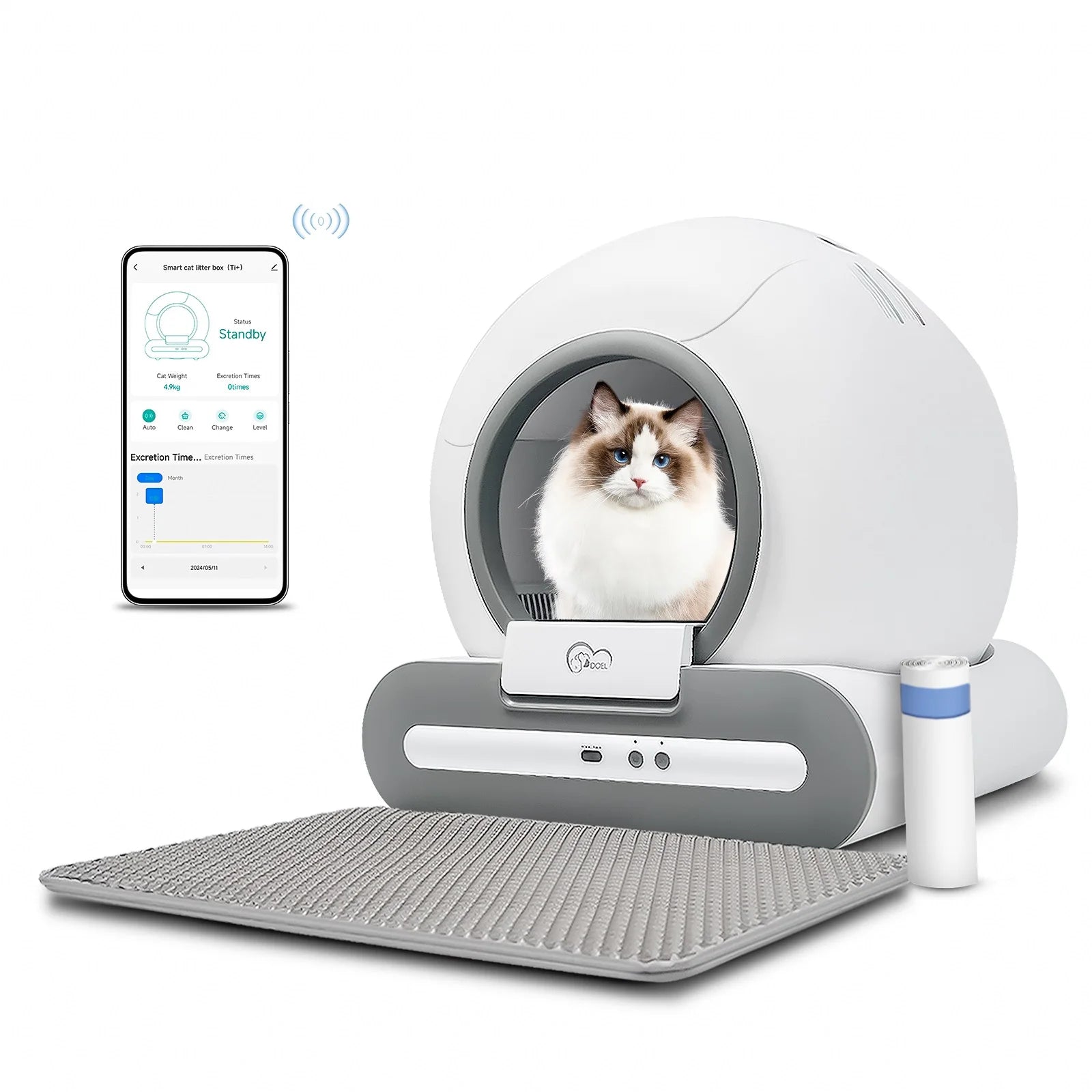 DOEL Smart Self-Cleaning Litter Box