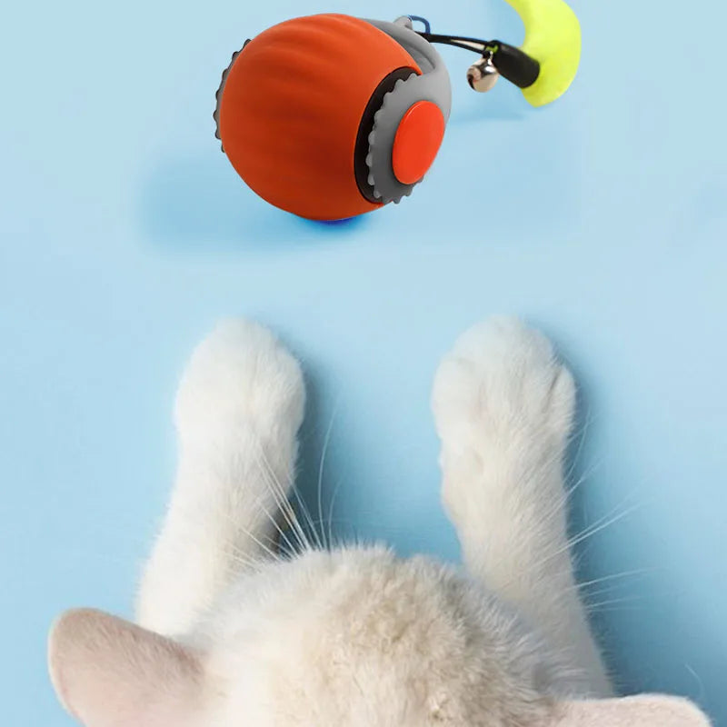 Smart Electric Cat Toy Ball – Self-Exciting, Bite-Resistant Interactive Play Ball.