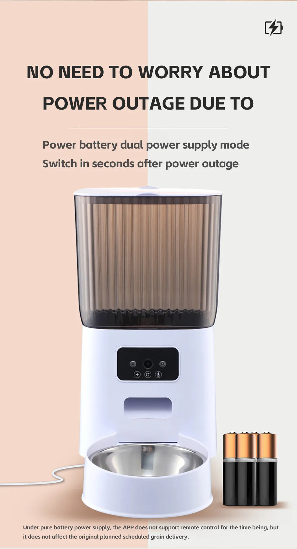 5L Smart Double Bowl Pet Feeder