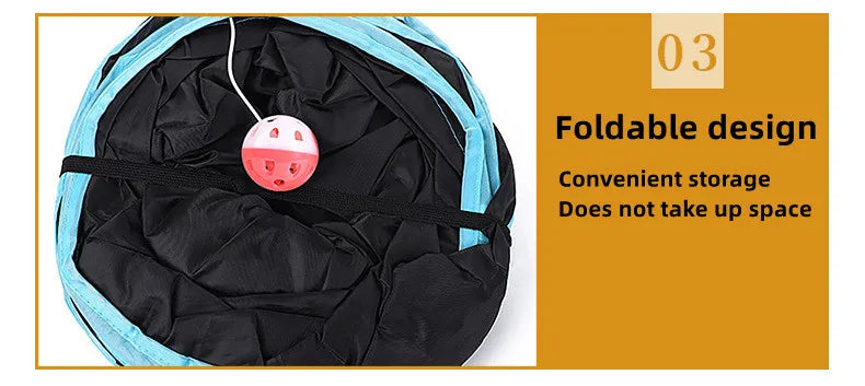 Cat Tunnel – Foldable Pet Play Tube with Breathable Design for Cats