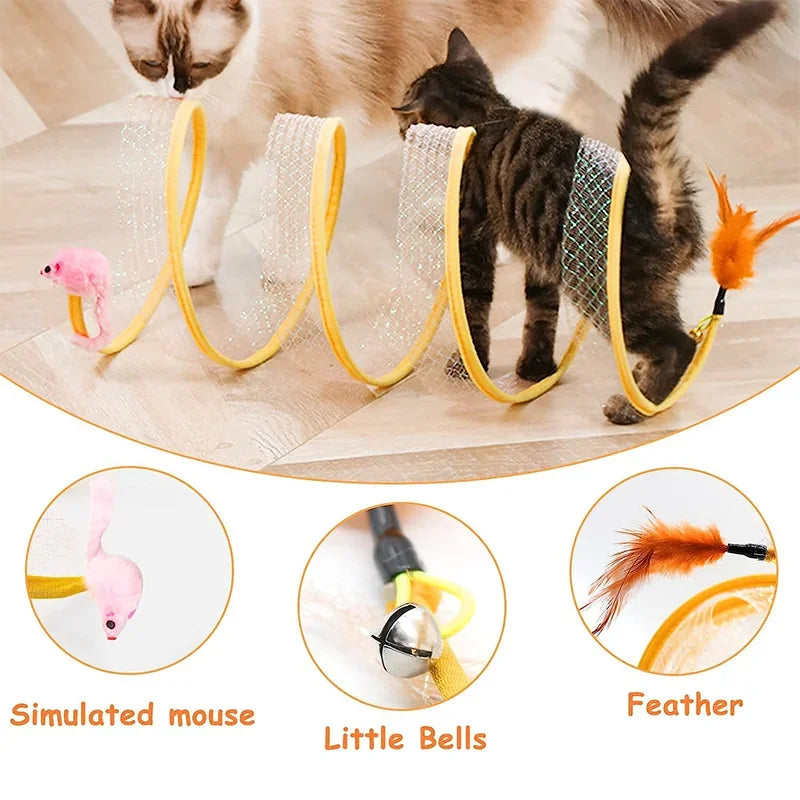 Foldable S-Type Cat Tunnel Toy