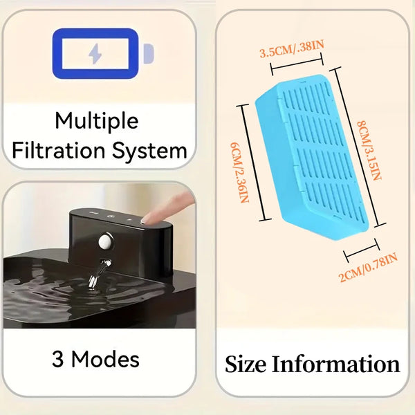 2.2L Pet Water Fountain Filter