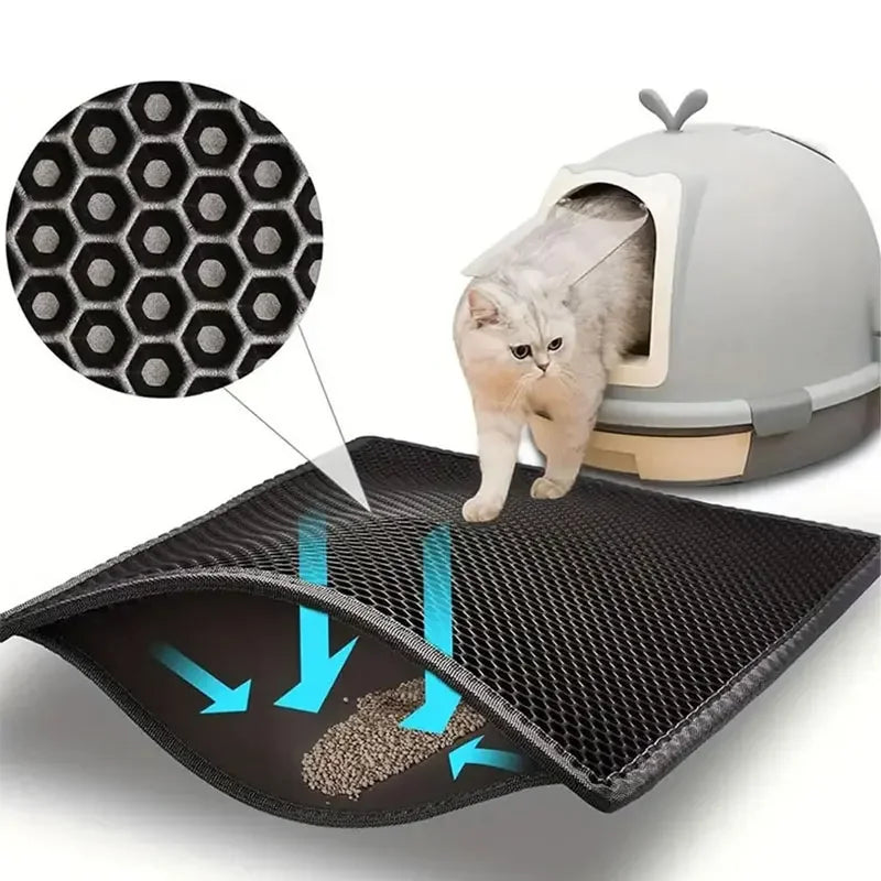Large Non-Slip Cat Litter Mat