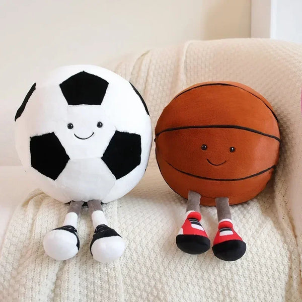 Football & Basketball Plush Toy for Pets