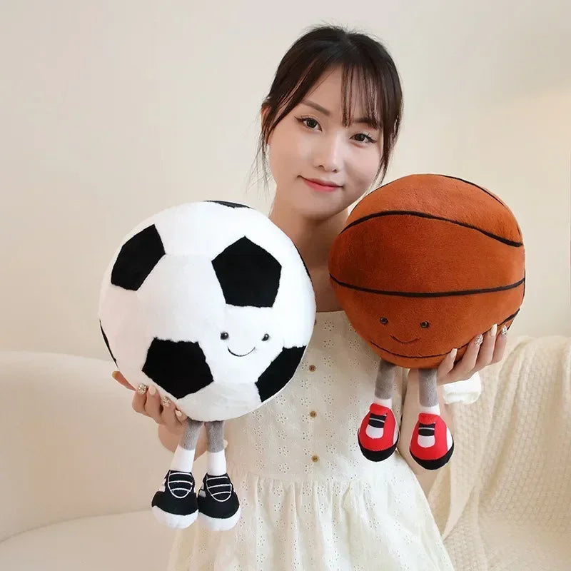 Football & Basketball Plush Toy for Pets