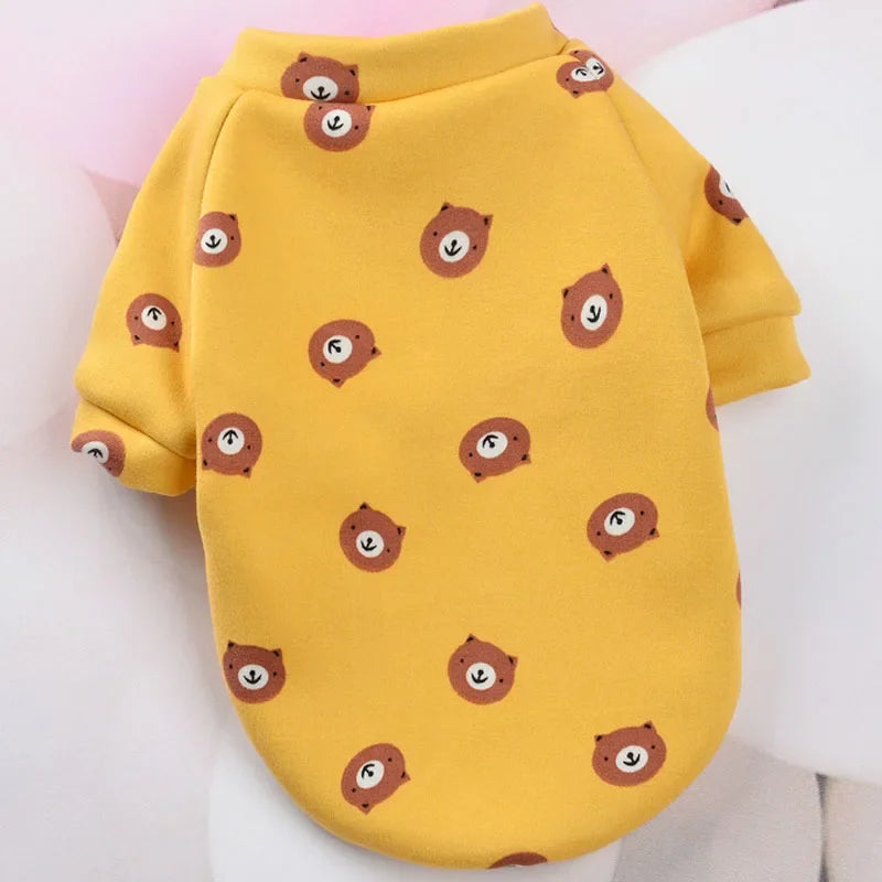 Cartoon Pet Hoodie Sweatshirt for Small Dogs & Cats