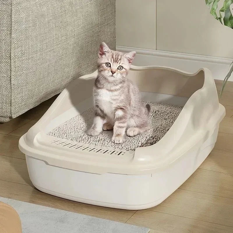 Small Cat Litter Box – Anti-Splash Pet Sandbox