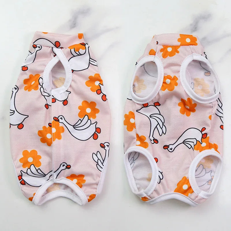 Cat & Dog Surgery Recovery Suit – Anti-Licking Sterilization Clothes