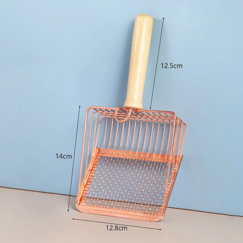 2-in-1 Stainless Steel Cat Litter Scoop