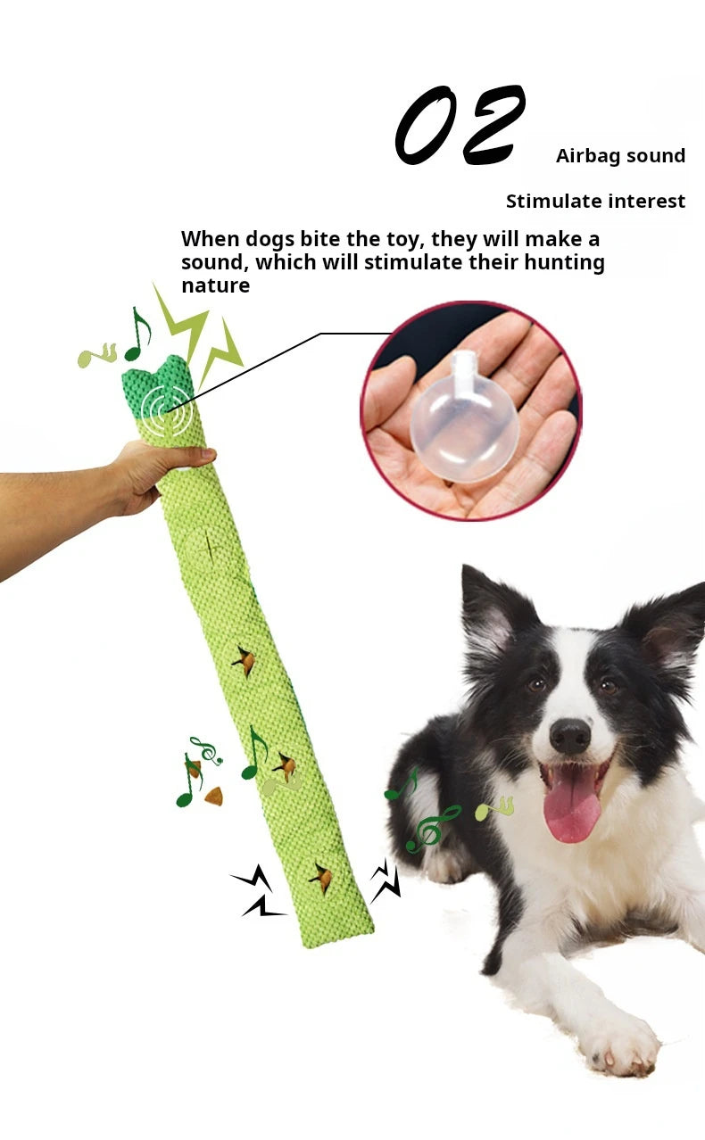 Dog Puzzle Feeder Plush Squeaky Toy