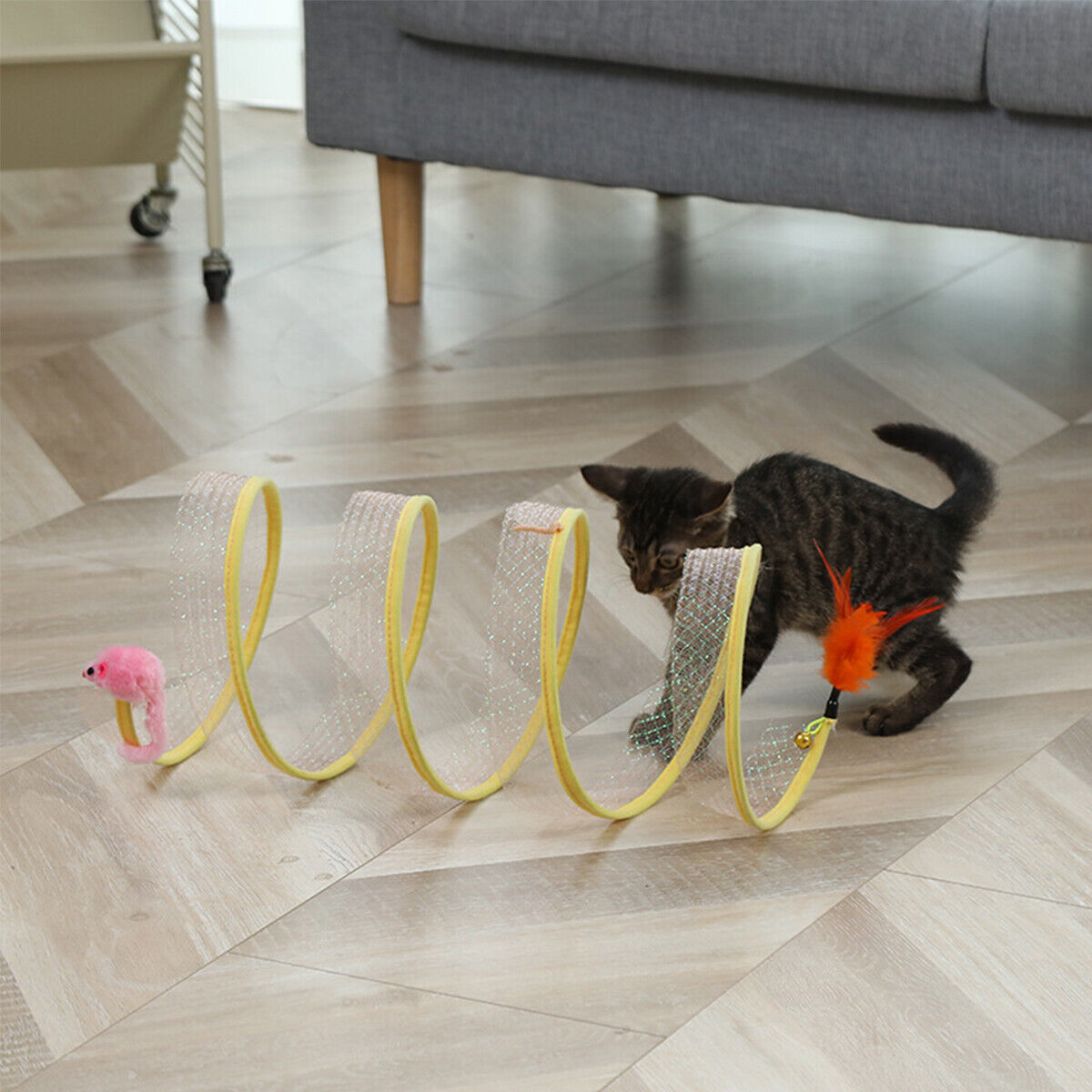 Foldable S-Type Cat Tunnel Toy