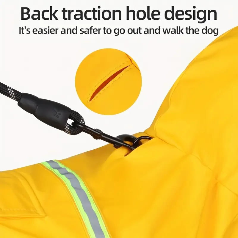 Dog Hooded Raincoat