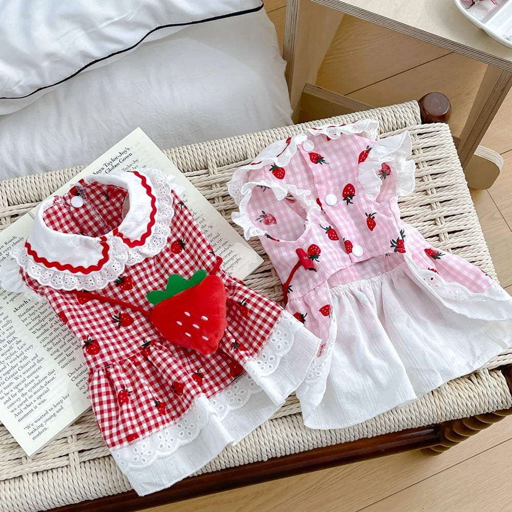 Strawberry Dog Dress