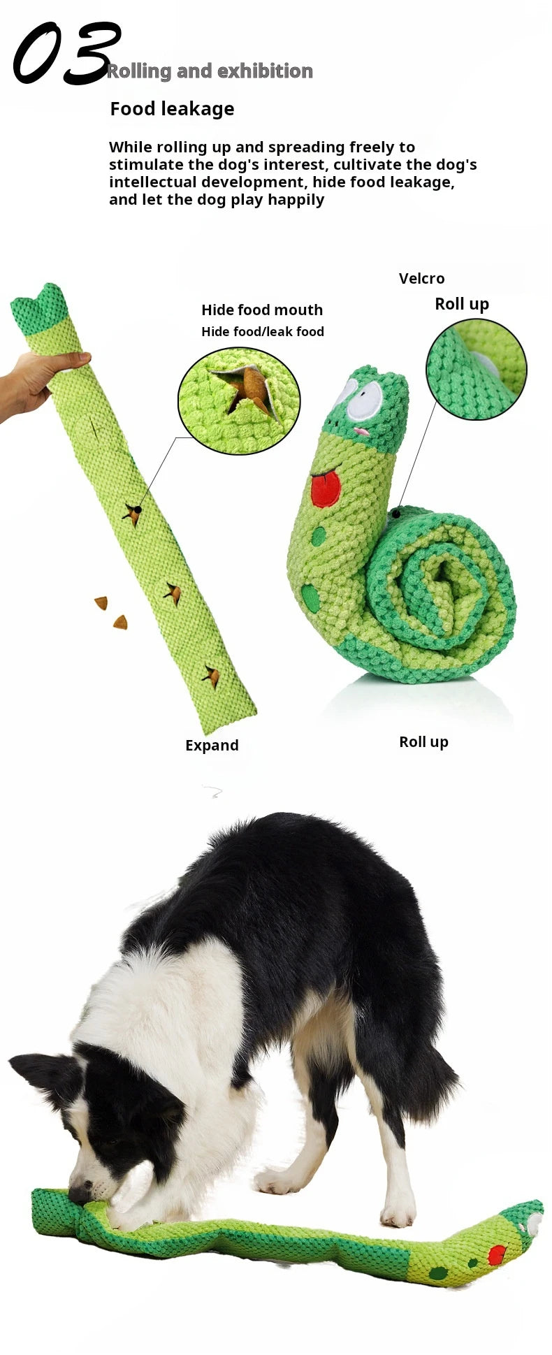 Dog Puzzle Feeder Plush Squeaky Toy